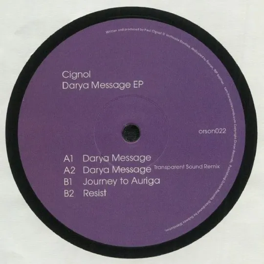 Cignol – Darya Message EP