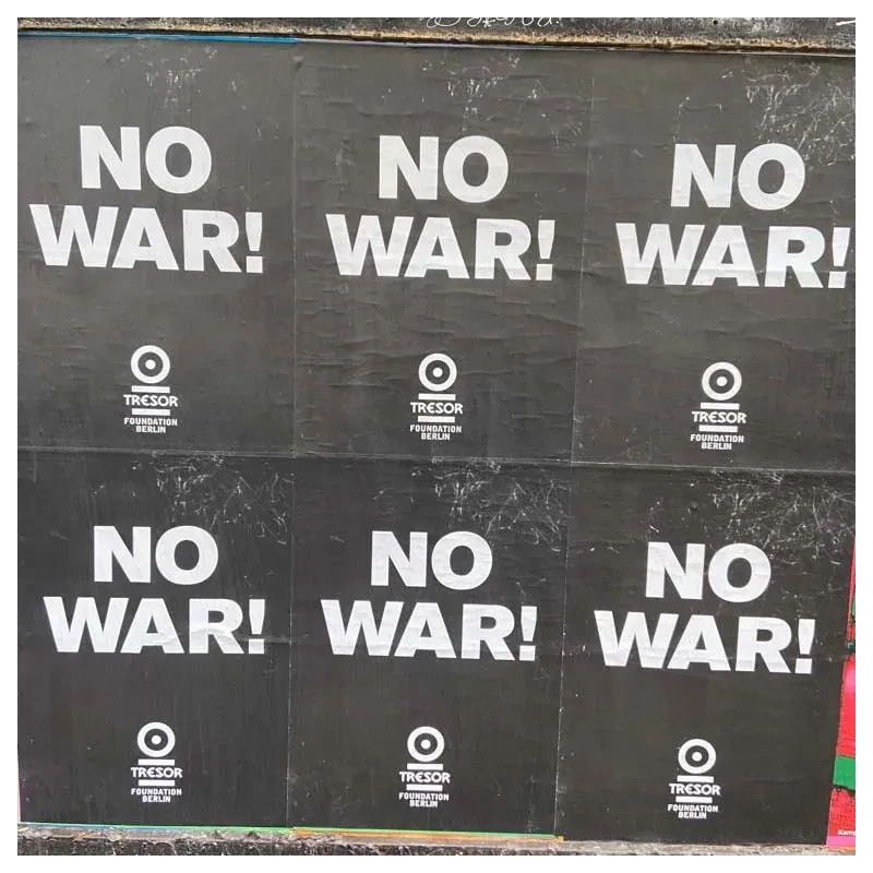 Tresor –  No War! (Plakat A1)
