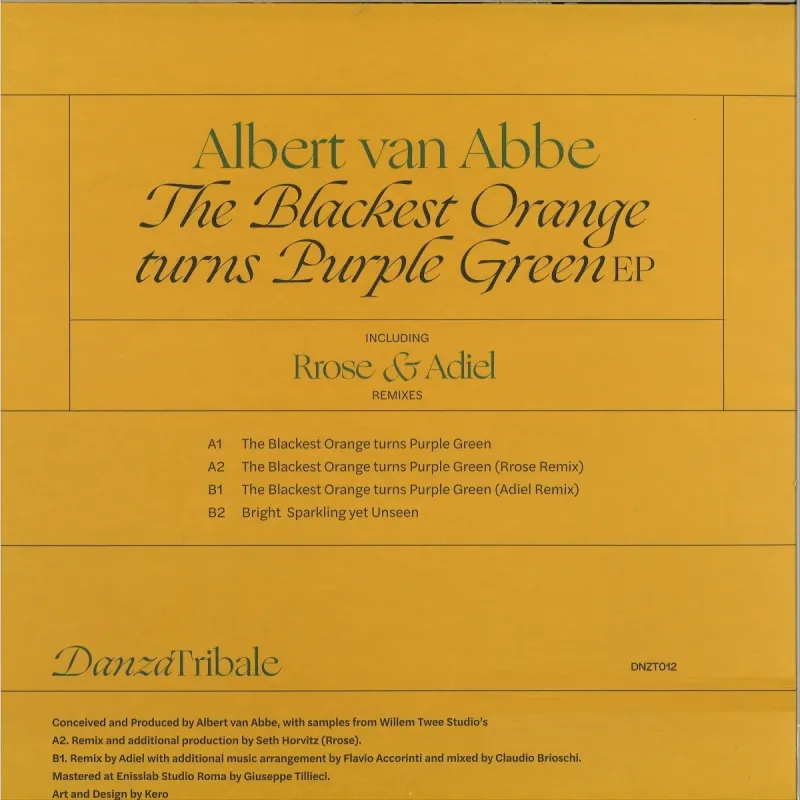 Albert Van Abbe – The Blackest Orange Turns Purple Green EP