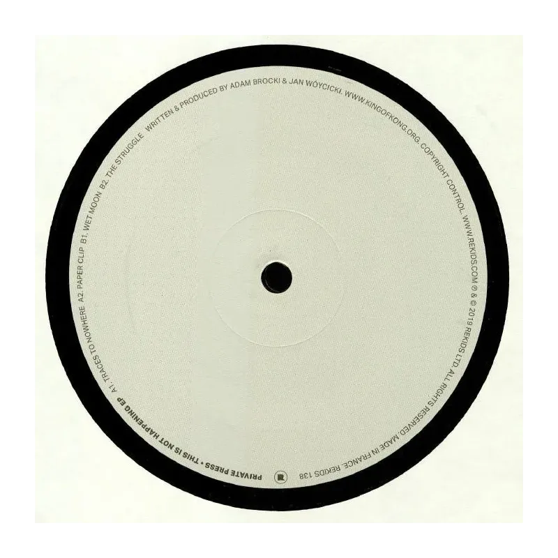 Private Press ‎– This Is Not Happening EP