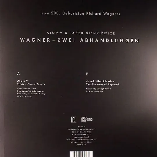 Atom™ & Jacek Sienkiewicz ‎– Wagner - Zwei Abhandlungen