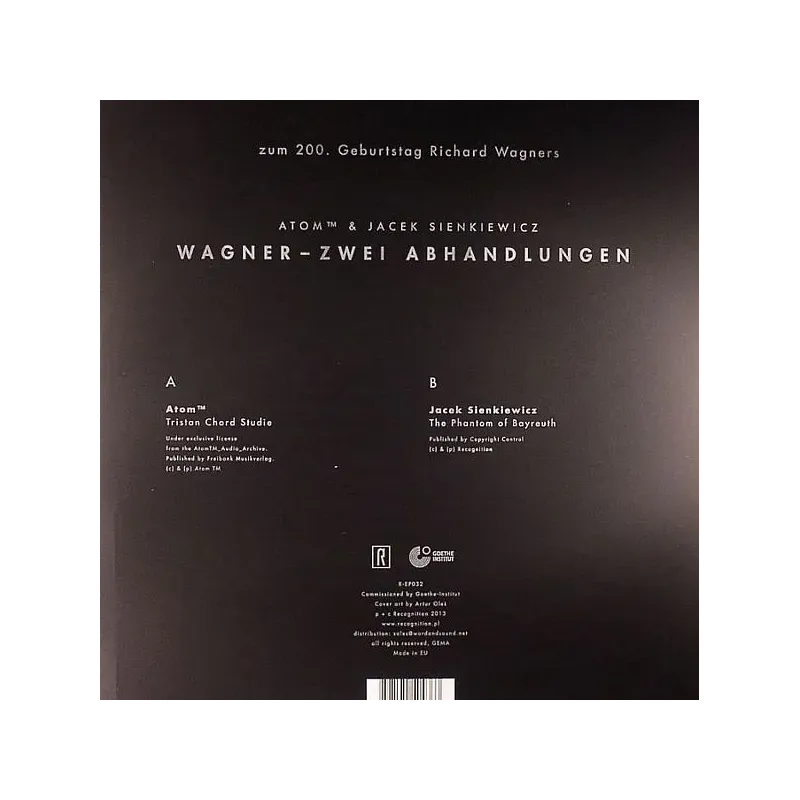 Atom™ & Jacek Sienkiewicz ‎– Wagner - Zwei Abhandlungen