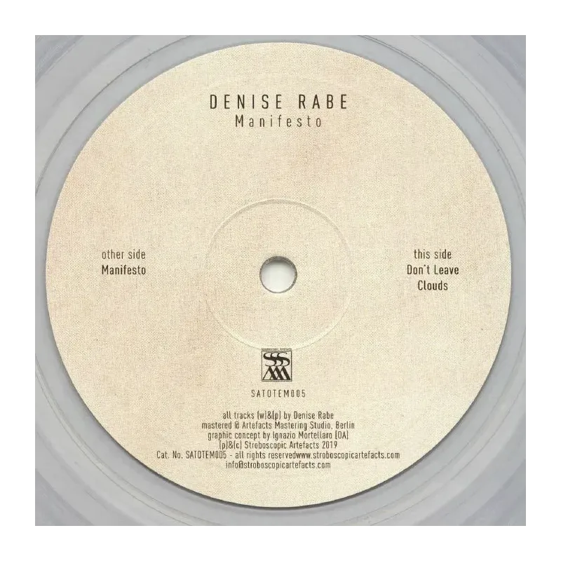 Denise Rabe ‎– Manifesto EP