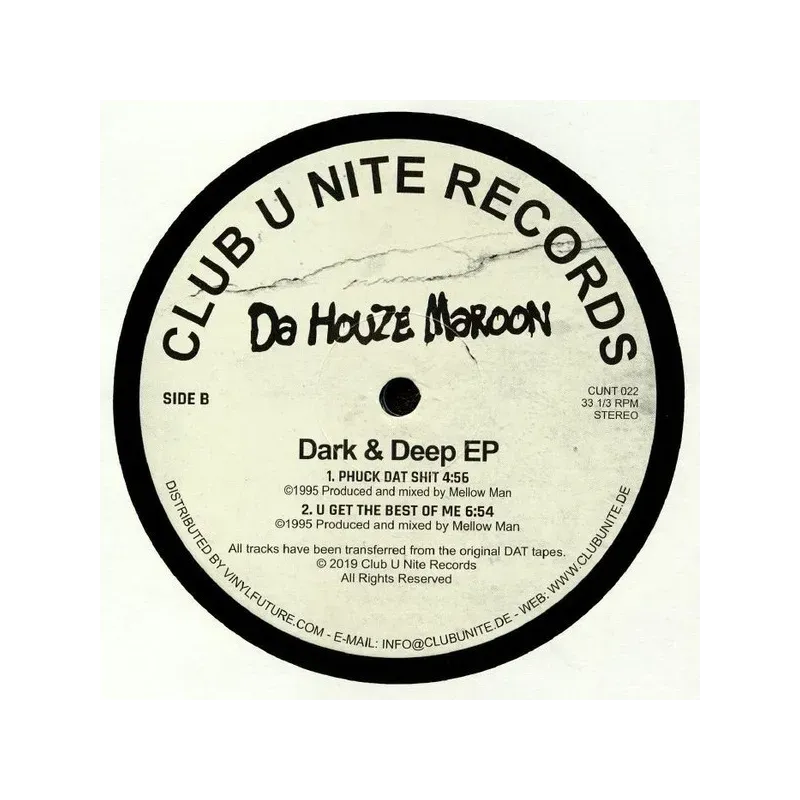 Da Houze Maroon ‎– Dark & Deep EP
